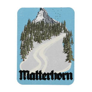 Matterhorn Zwitserland Reisposter Magneet