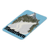 Matterhorn Zwitserland Reisposter Magneet (Linkerzijde)