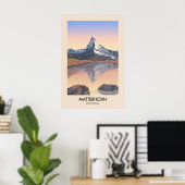 Matterhorn Zwitserland Reisposter Poster (Thuiskantoor)