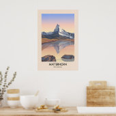 Matterhorn Zwitserland Reisposter Poster (Keuken)