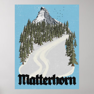 Matterhorn Zwitserland Reisposter Poster