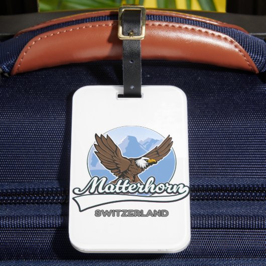 Matterhorn Zwitserland reizen logo Bagagelabel (Voorkant Insitu 2)