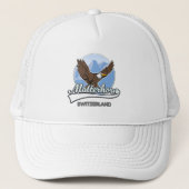Matterhorn Zwitserland reizen logo Trucker Pet (Voorkant)