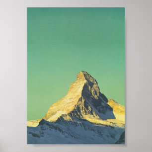 Matterhorn Zwitserland Retro Vintage Travel Poster