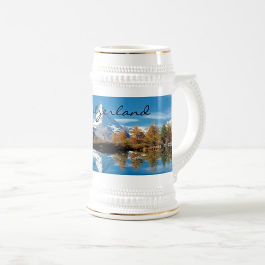 Matterhorn Zwitserland Stein Bierpul (Voorkant rechts)