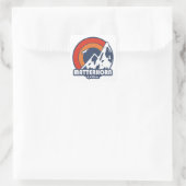 Matterhorn Zwitserland Sun Eagle Vierkante Sticker (Tas)