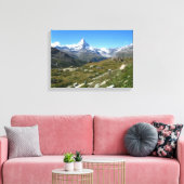 Matterhorn, Zwitsers Alpen gewikkeld Canvas (Insitu (Woonkamer))