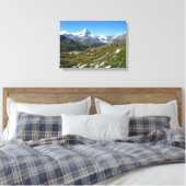 Matterhorn, Zwitsers Alpen gewikkeld Canvas Afdruk (Insitu (Slaapkamer))