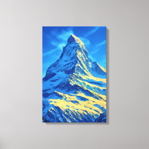 Matterhorn Zwitserse Alpen Canvas Afdruk