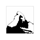 Matterhorn - Zwitserse Franse Italiaanse Alpen Rubberstempel (Afrduk)