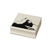 Matterhorn - Zwitserse Franse Italiaanse Alpen Rubberstempel (Stempel)