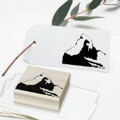 Matterhorn - Zwitserse Franse Italiaanse Alpen Rubberstempel