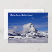 Matterhornberg in Zwitserland Briefkaart (Voorkant / Achterkant)