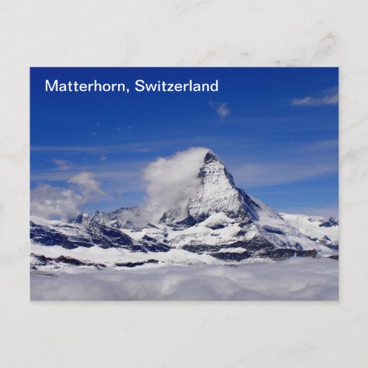 Matterhornberg in Zwitserland Briefkaart (Voorkant)