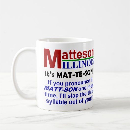 Matteson, Illinois Koffiemok (Links)