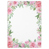 Matteüs 11:28 Motivatie Bijbelvers Floral Roos Klembord (Achterkant)