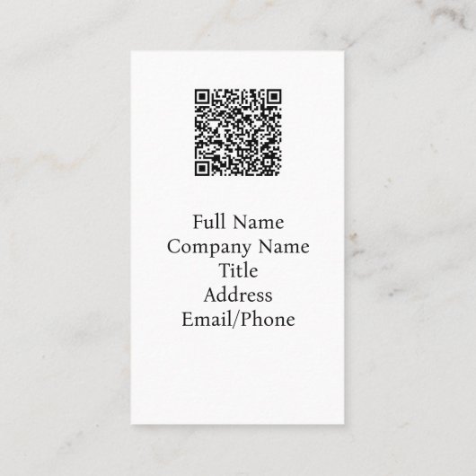 Matteüs 11:28 Ocean Red Sunset QR-code Visitekaartje (Achterkant)