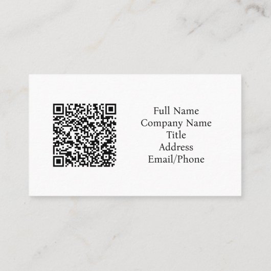 Matteüs 11:28 Ocean Red Sunset QR-code Visitekaartje (Achterkant)