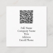 Matteüs 11:28 Vuurtoren Vierkante Visitekaartje (Achterkant)