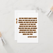 Matteüs 13:15 KJV Bijbel Verse Groet Kaart (Voorkant / Achterkant in situ)