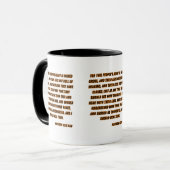 Matteüs 13:15 KJV Bijbel Verse tweekleurig Mok (Voorkant links)