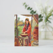 Matteüs 13:33 Gist briefkaart (Staand voorkant)