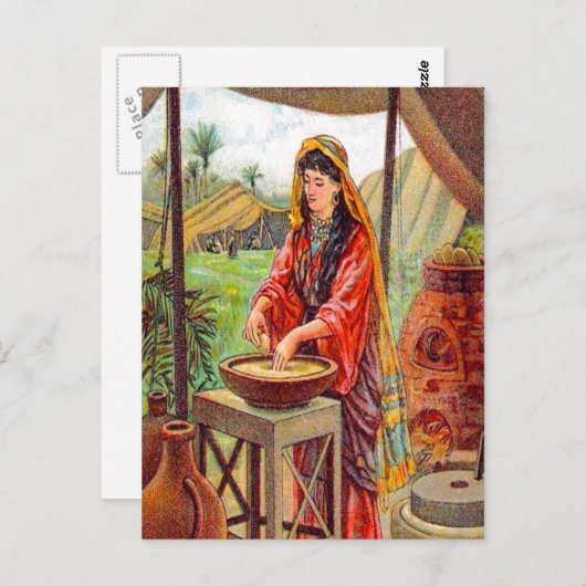 Matteüs 13:33 Gist briefkaart (Voorkant / Achterkant)