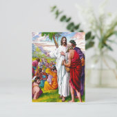 Matteüs 14:13-21 Jezus voedt 5000 Mannen briefkaar Briefkaart (Staand voorkant)
