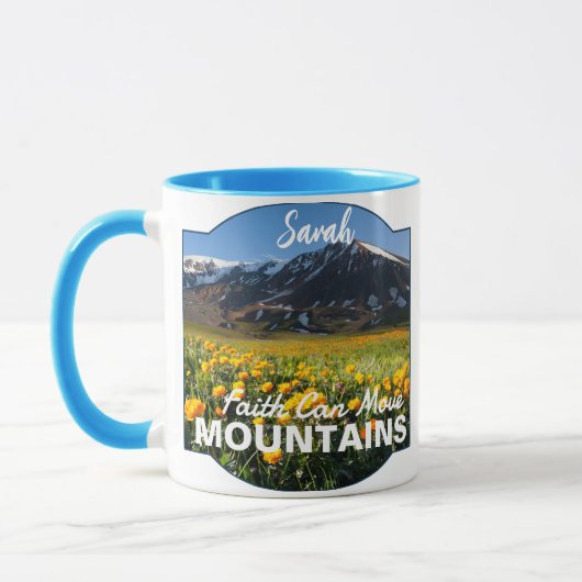 Matteüs 17:20 Geloof kan bergen bewegen aangepaste Mok (Links)