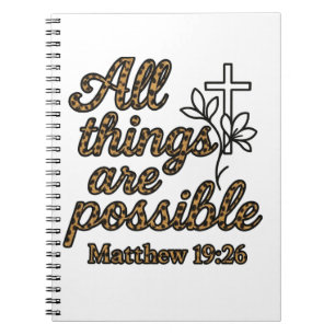 Matteüs 19:26 notitieboek