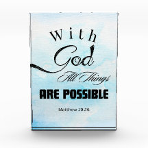 Matteüs 19:26 Typografie Ontwerp