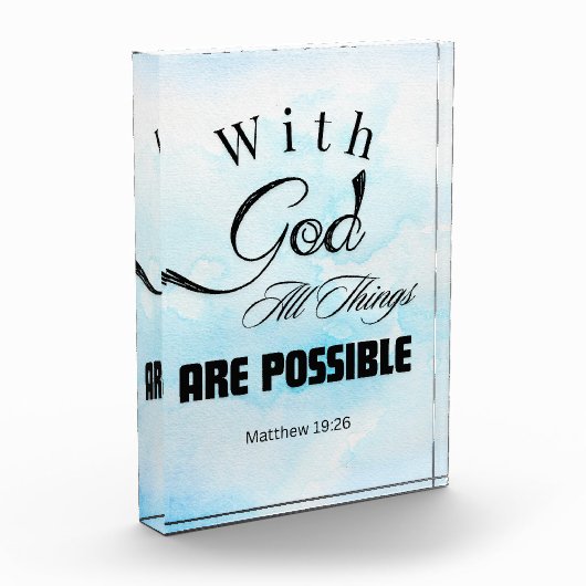 Matteüs 19:26 Typografie Ontwerp Fotoblokken (Links)