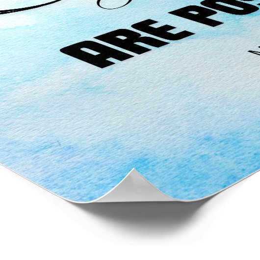 Matteüs 19:26 Typografie Ontwerp Poster (Hoek)