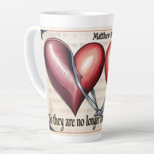 Matteüs 19:6 latte mok (Linkerhoek)