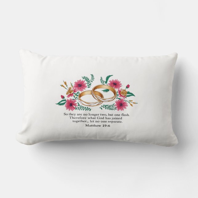 Matteüs 19:6 Sierkussen Kussen (Voorkant)