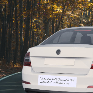 Matteüs 20:16 Bumpersticker
