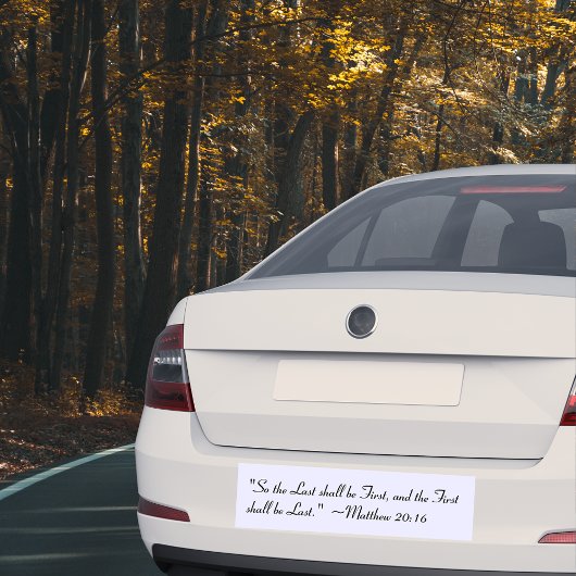 Matteüs 20:16 Bumpersticker