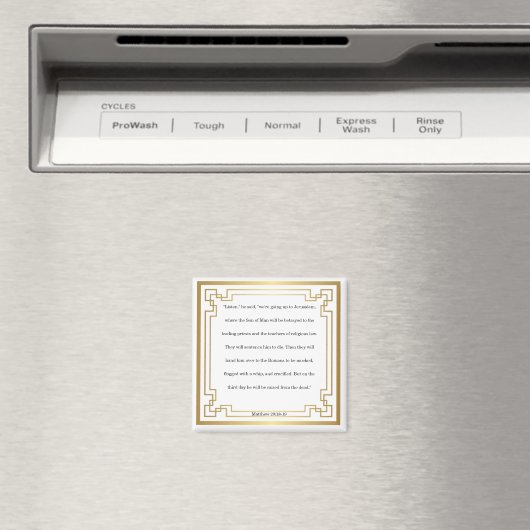 Matteüs 20: 18-19, Bijbelvers, Magneet (Insitu (Vaatwasser))