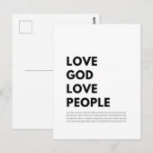 Matteüs 22:37-40 Liefde God Liefde Mensen Briefkaart (Voorkant / Achterkant)