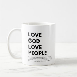 Matteüs 22:37-40 Liefde God Liefde Mensen Koffiemok