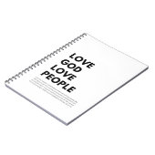 Matteüs 22:37-40 Liefde God Liefde Mensen Notitieboek (Linkerzijde)