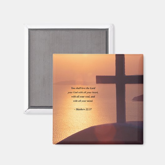 MATTEÜS 22:37 MAGNEET (Voorkant / Achterkant)
