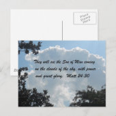 Matteüs 24:30 briefkaart (Voorkant / Achterkant)