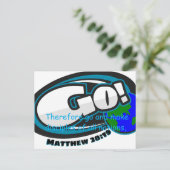 Matteüs 28:19 Postkaart (Staand voorkant)