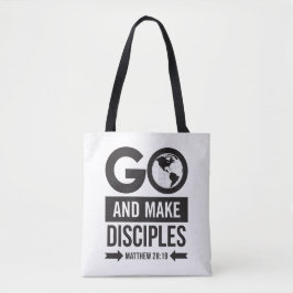 Matteüs 28:19 tote bag
