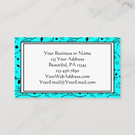 Matteüs 28:20 Ik ben altijd bij U, Bloem Visitekaartje (Achterkant)