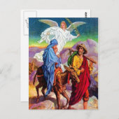 Matteüs 2:13-18 Vlucht naar briefkaart (Voorkant / Achterkant)