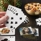 Matteüs 4:18 Jezus straalt rust uit in Waterverf Pokerkaarten (Insitu)