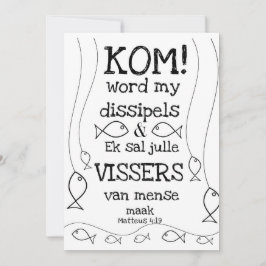 Matteus 4:19 feestdagenkaart