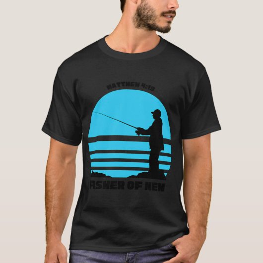Matteüs 4:19 Visser T-shirt (Voorkant)